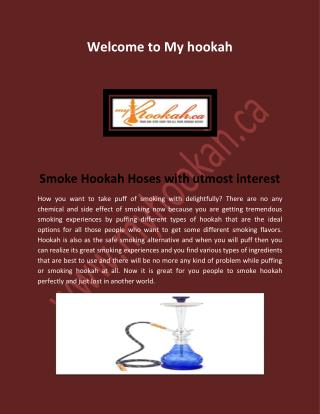 Hookah Accessories, Glass Hookah