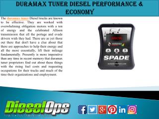 Duramax tuner Diesel Performance & Economy