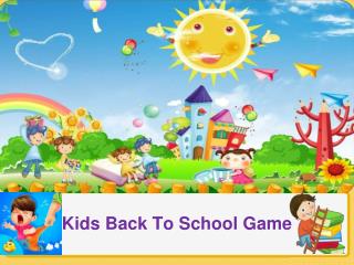 Kid's Back to School Game