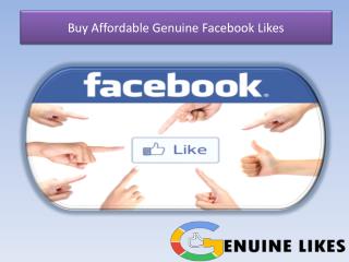 Buy Affordable Facebook Likes