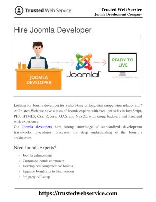 Hire Joomla Developer | Joomla Development Company in India