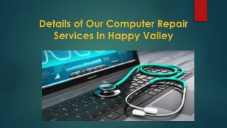 Details of Our Computer Repair Services In Happy Valley