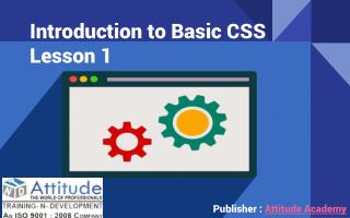 Introduction to Basic CSS - Lesson 1