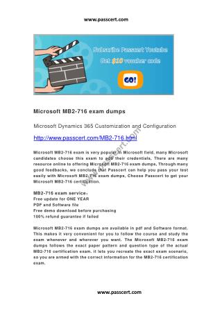 Microsoft MB2-716 exam dumps