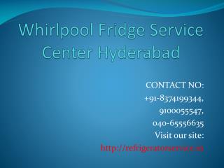 Whirlpool Fridge Service Center Hyderabad