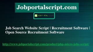 Job Search Website Script | Recruitment Software | Open Source Recruitment Software