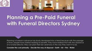 Planning a Pre-Paid Funeral with Funeral Directors Sydney