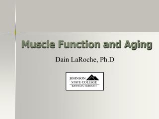 Muscle Function and Aging