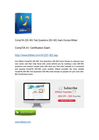 220-901 CompTIA Exam Dumps