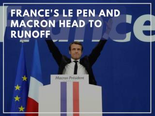 France's Le Pen and Macron head to runoff