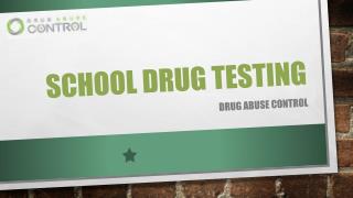 School Drug Testing