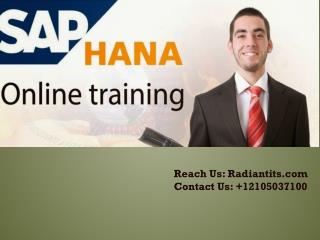 SAP HANA Online training