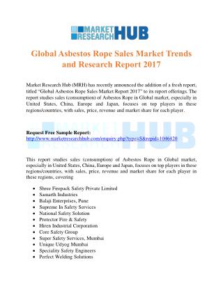 Global Asbestos Rope Sales Market Trends and Research Report 2017