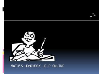 MATH’S HOMEWORK HELP ONLINE