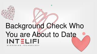 Background Check Who You are About to Date