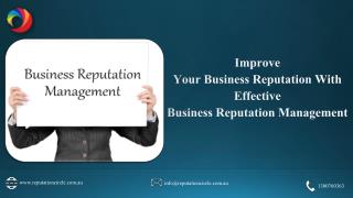 Improve your business Reputation with effective Business Reputation Management