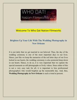 Movie Productions Louisiana and Wedding Photographers Louisiana.pdf