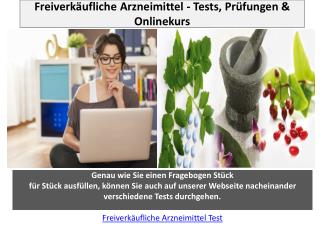 Freiverkäufliche Arzneimittel Tests