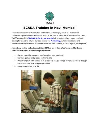 SCADA Training in Navi Mumbai