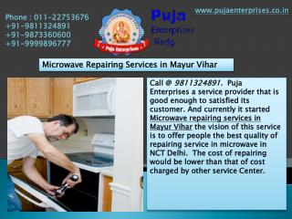 Microwave Repairing Services in Mayur Vihar