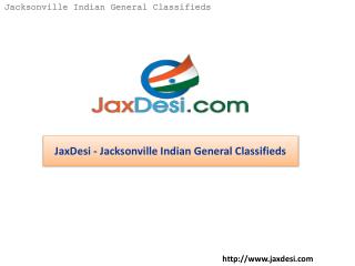 JaxDesi - Jacksonville Indian General Classifieds