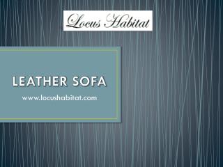 Leather Sofa - www.locushabitat.com