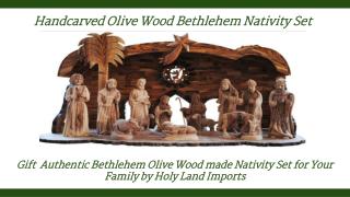 Bethlehem Olive Wood Nativity Sets