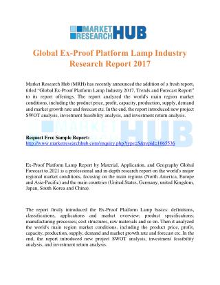 Global Ex-Proof Platform Lamp Industry Research Report 2017