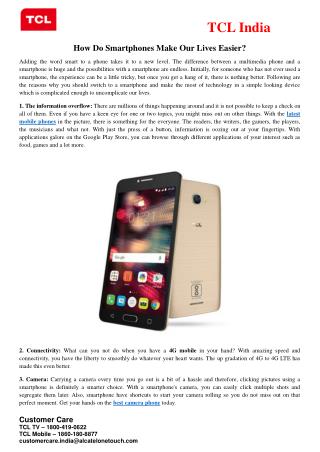 How do smartphones make our lives easier