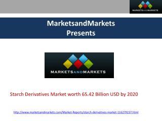 Starch Derivatives Market