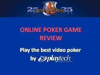 25 line Aces and Faces Video Poker Review