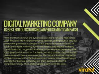 Digital Marketing Company is best for outsourcing advertisement campaign