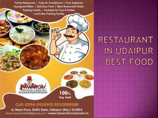 Restaurant in Udaipur - Best Food