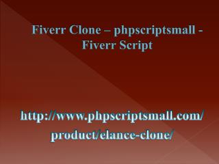 Fiverr Clone – phpscriptsmall - Fiverr Script