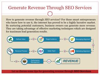 Generate Revenue Through SEO Services