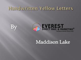 Handwritten Yellow Letters | everestdmm.com