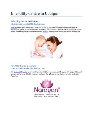 Infertility Centre in Udaipur