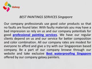 Best paintings services Singapore