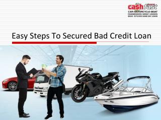 Best Tips To Qualify For Bad Credit Cash Loans