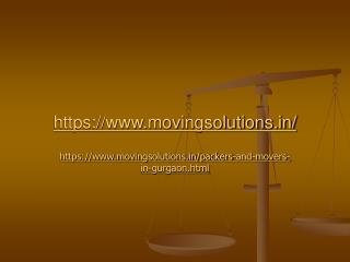 PACKERS AND MOVERS GURGAON