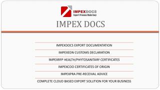 About Impexdocs - Export Documentation