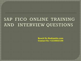 SAP FICO Online training