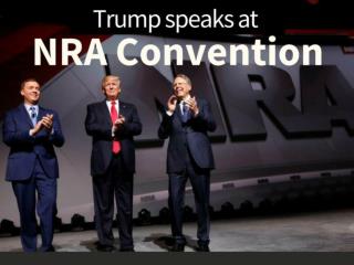 Trump speaks at NRA convention
