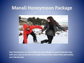 Manali Honeymoon package in India - manalihoneymoonpackage.co.in