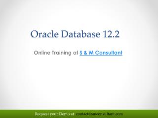 Oracle database 12.2 | Oracle Online Training