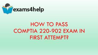 220-902 Real Exam Questions Answers