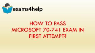 70-741 Real Exam Questions Answers with 70-741 PDF Dumps