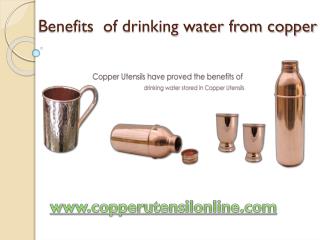 Benefits of Drinking Water From Copper Vessels