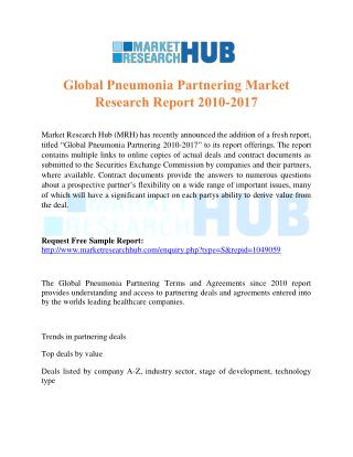 Global Pneumonia Partnering Market Research Report 2010-2017