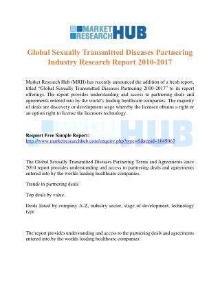 Global Sexually Transmitted Diseases Partnering Industry Research Report 2010-2017